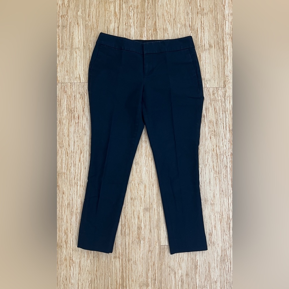 Banana Republic Black Hampton Fit Cropped Pants, 0P